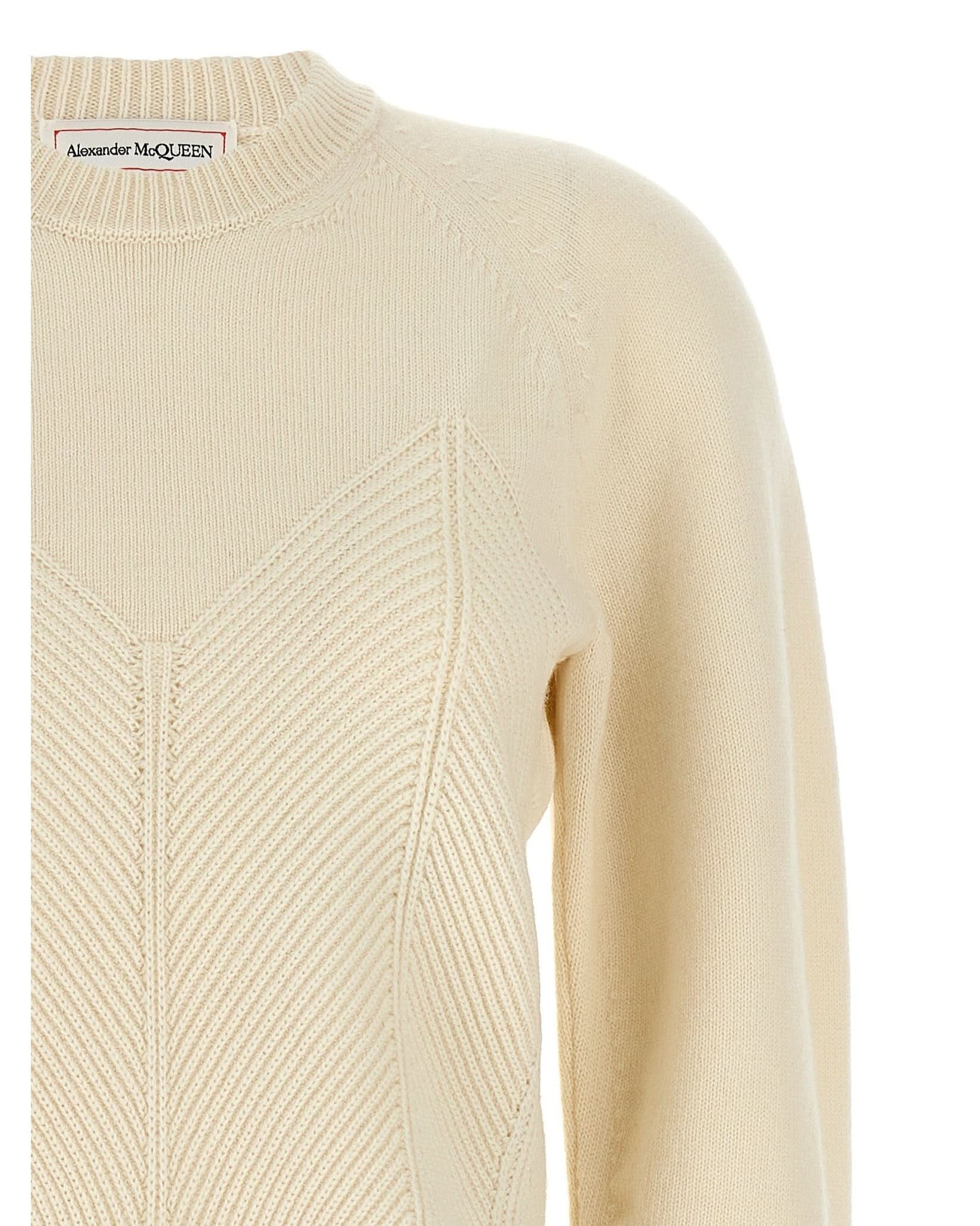 Alexander Mcqueen Chevron Corset Sweater Glam Steals