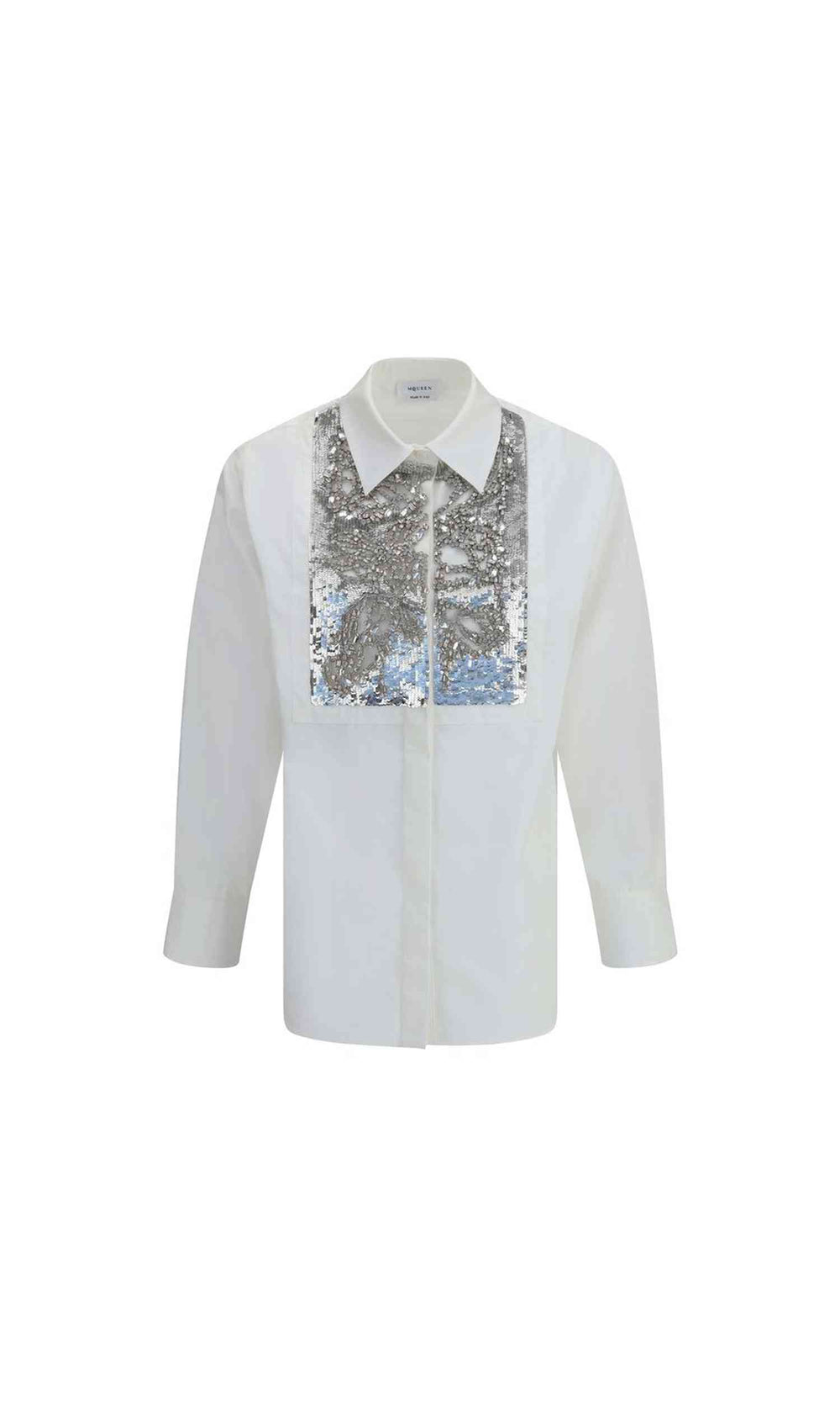 Alexander Mcqueen Crystal Embroidered Shirt Glam Steals