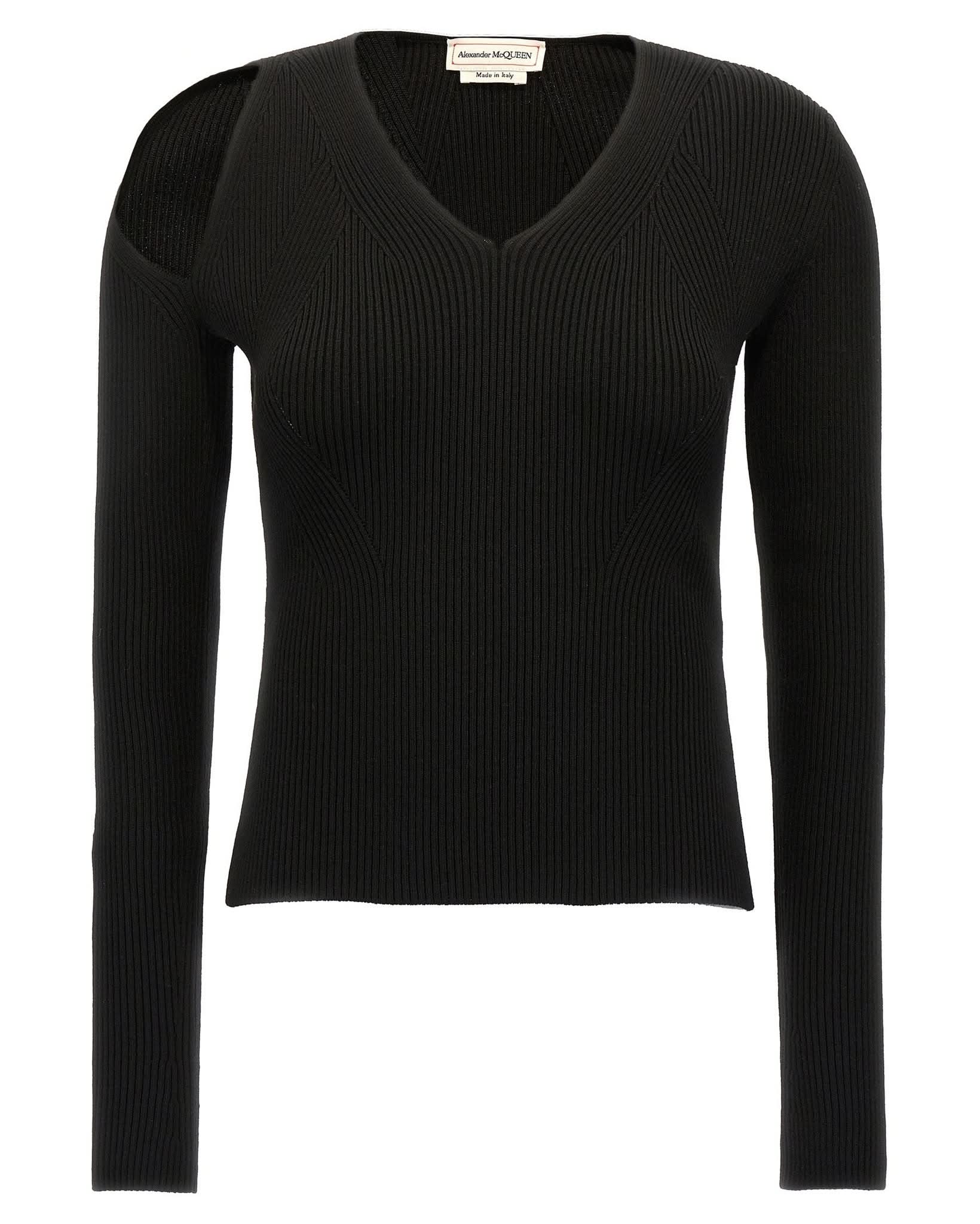 Alexander Mcqueen Cut Out Sweater Glam Steals