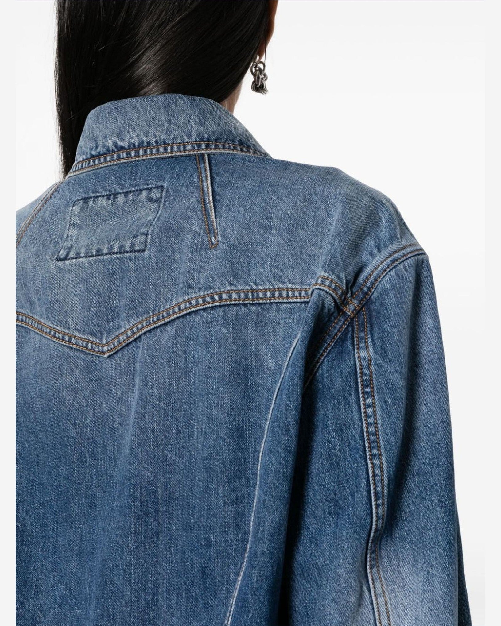Alexander Mcqueen Denim Coat Glam Steals
