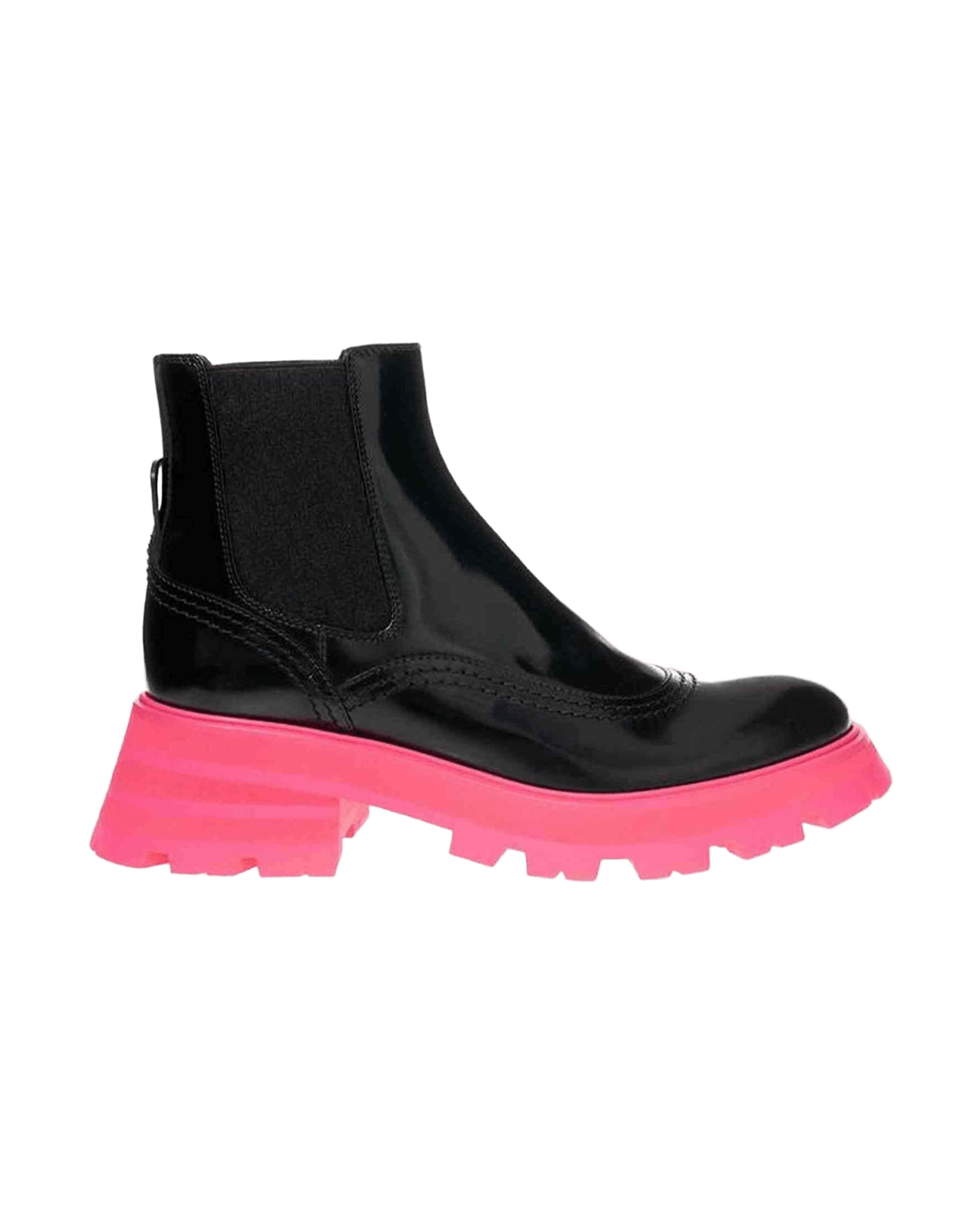 Alexander Mcqueen Black Elegant Leather Boots Glam Steals