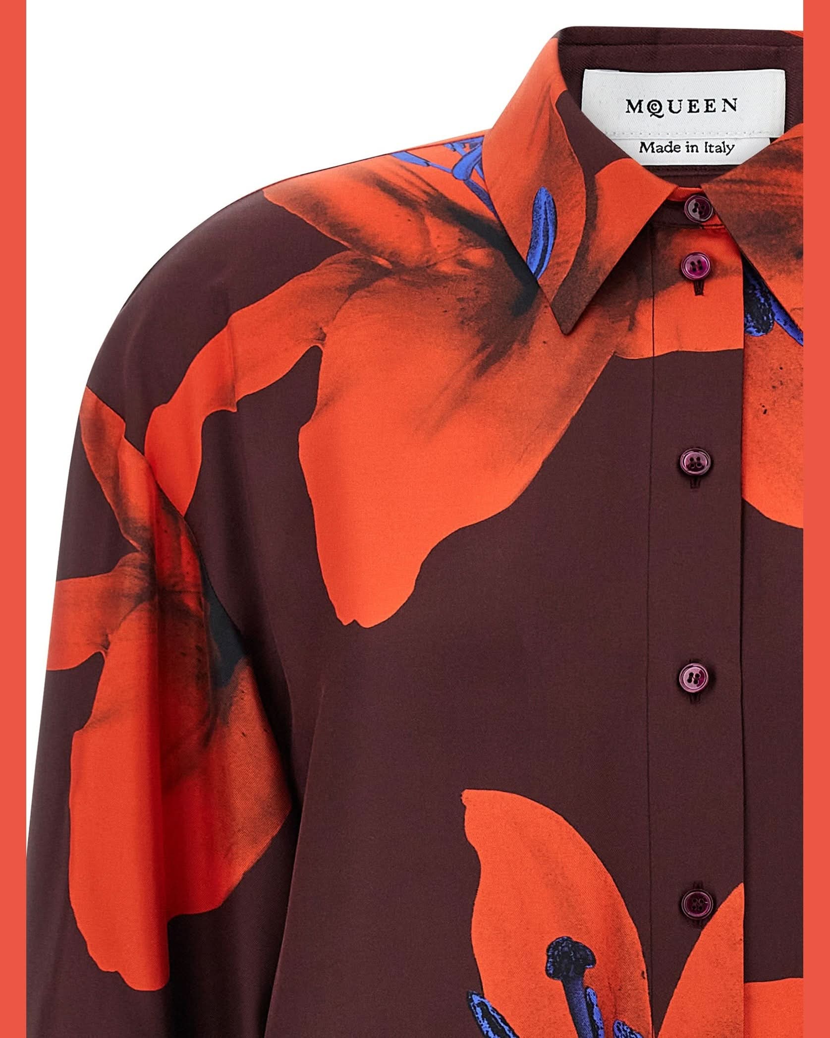 Alexander Mcqueen Flame Lily Shirt Glam Steals