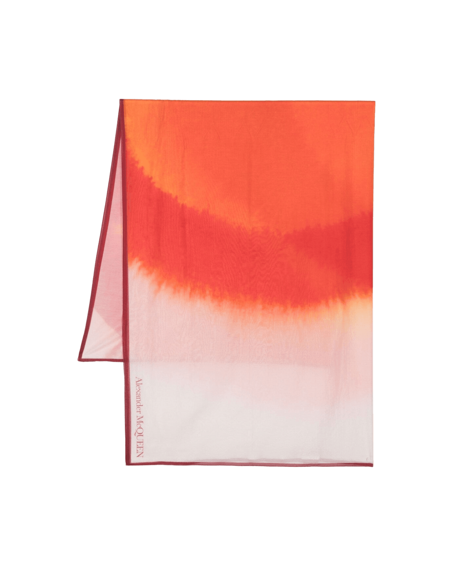 Alexander Mcqueen Gradient Effect Logo Scarf Glam Steals