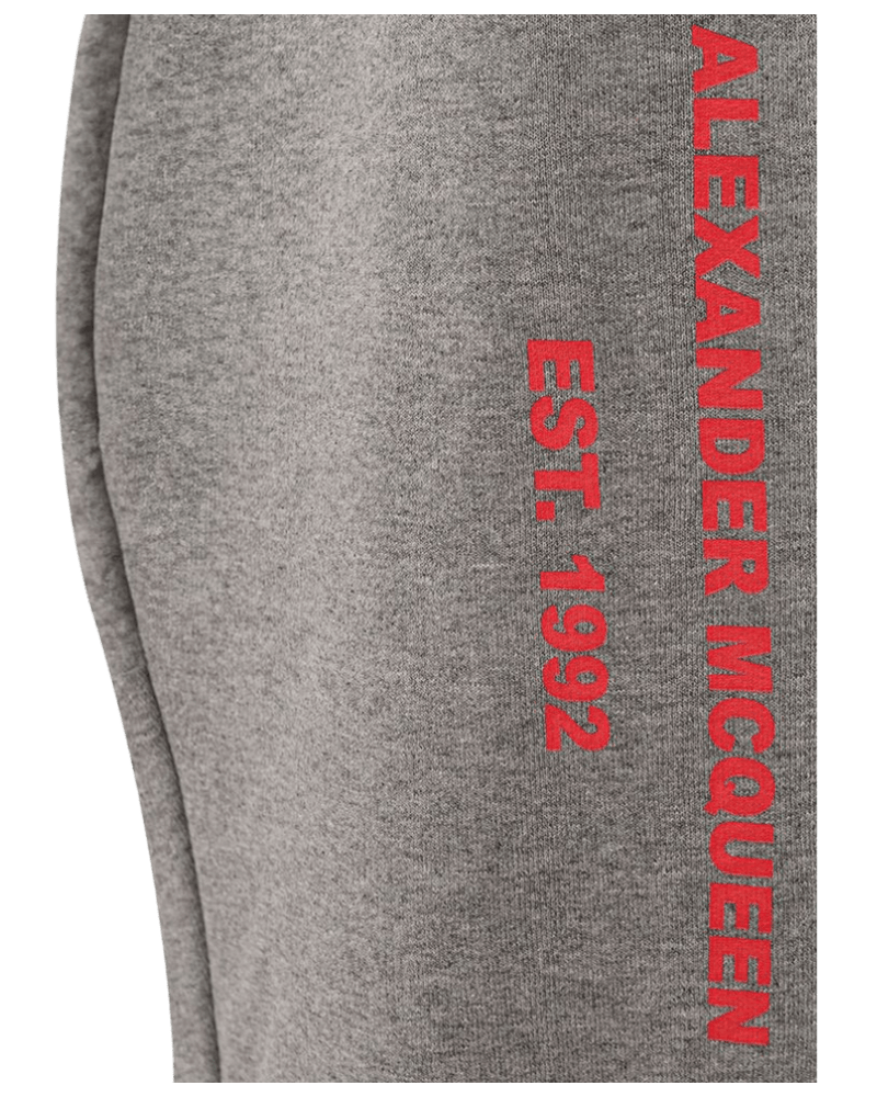 Alexander Mcqueen Gray Cotton Chic Blend Trouser Joggers
