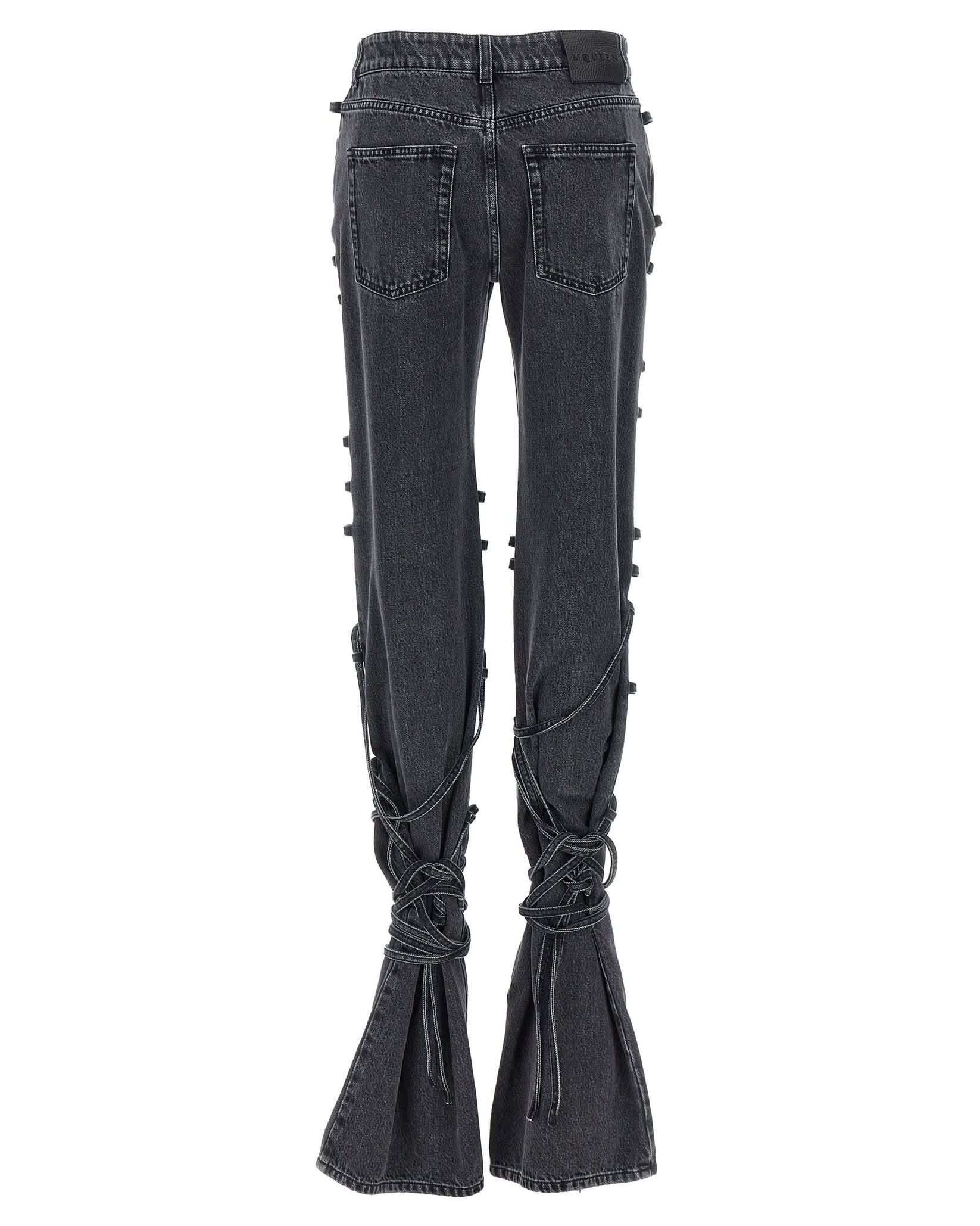 Alexander Mcqueen Jeans Asymmetric Closure Glam Steals