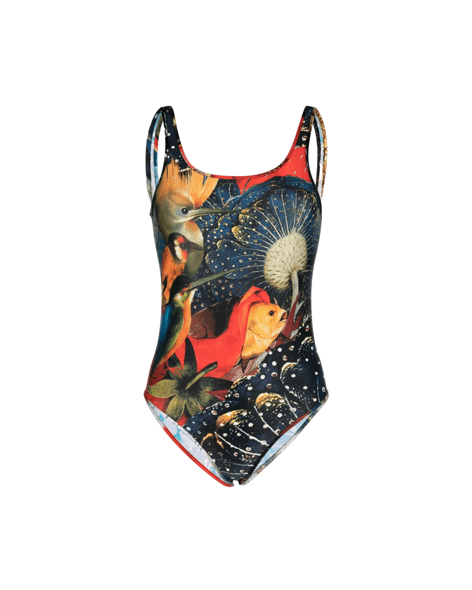 Alexander Mcqueen Jersey Hieronymus Bosch Print Bodysuit Glam Steals