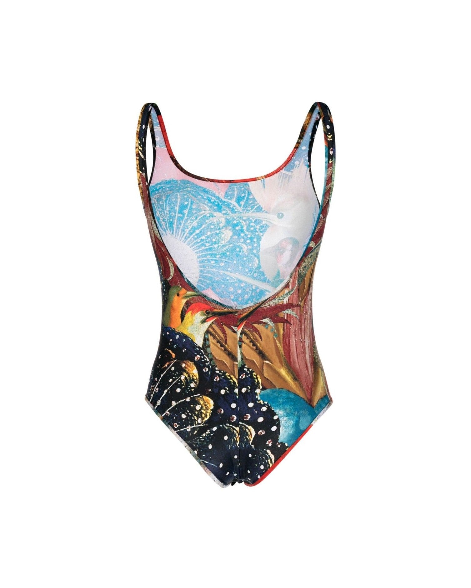 Alexander Mcqueen Jersey Hieronymus Bosch Print Bodysuit Glam Steals