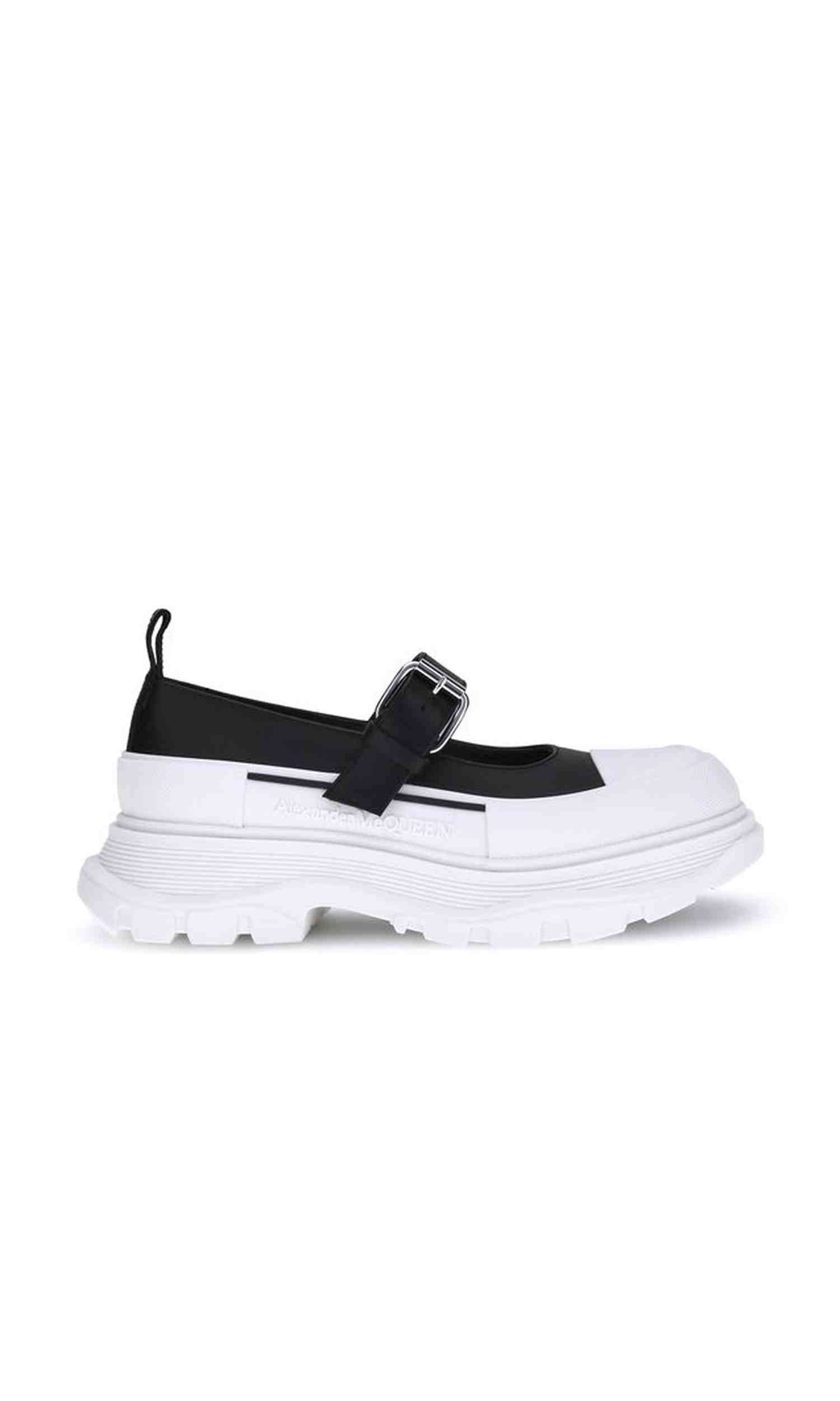 Alexander Mcqueen Leather And Rubber Sneakers Glam Steals