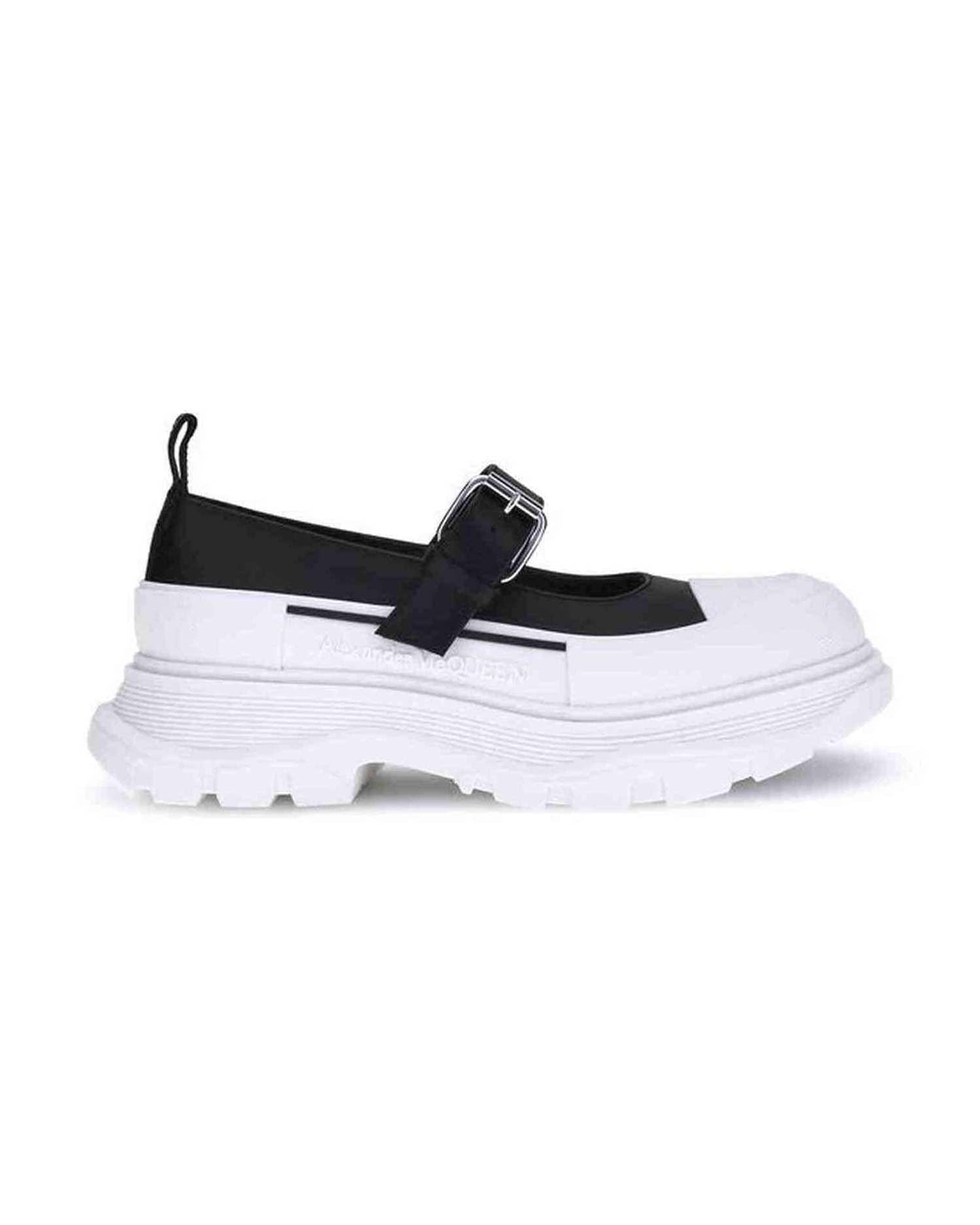 Alexander Mcqueen Leather And Rubber Sneakers Glam Steals