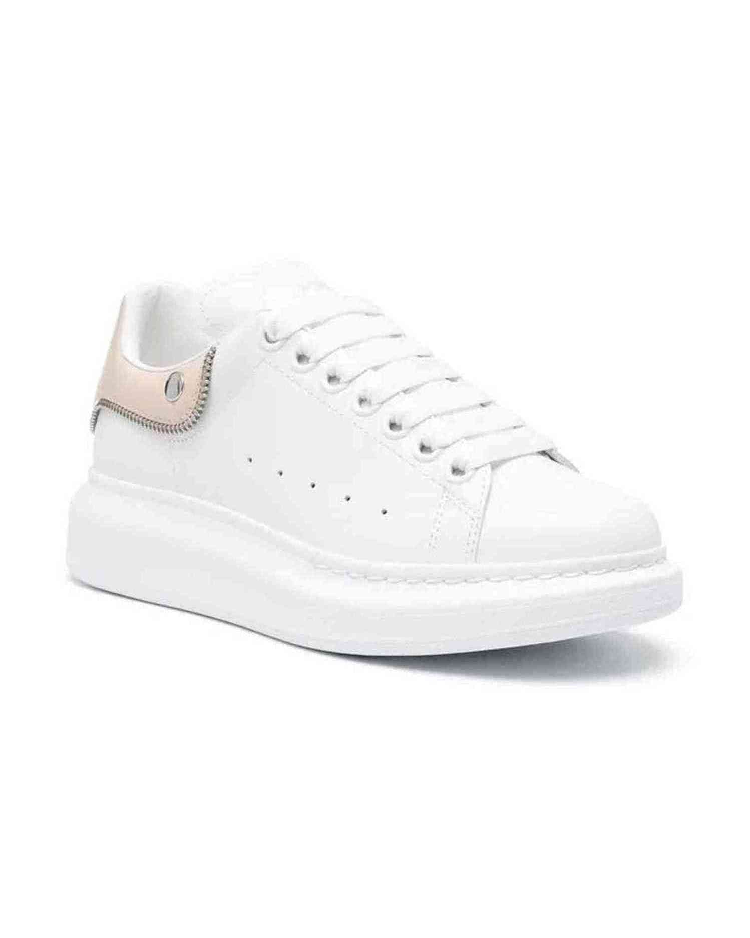 Alexander Mcqueen Leather Oversized Sneakers Glam Steals