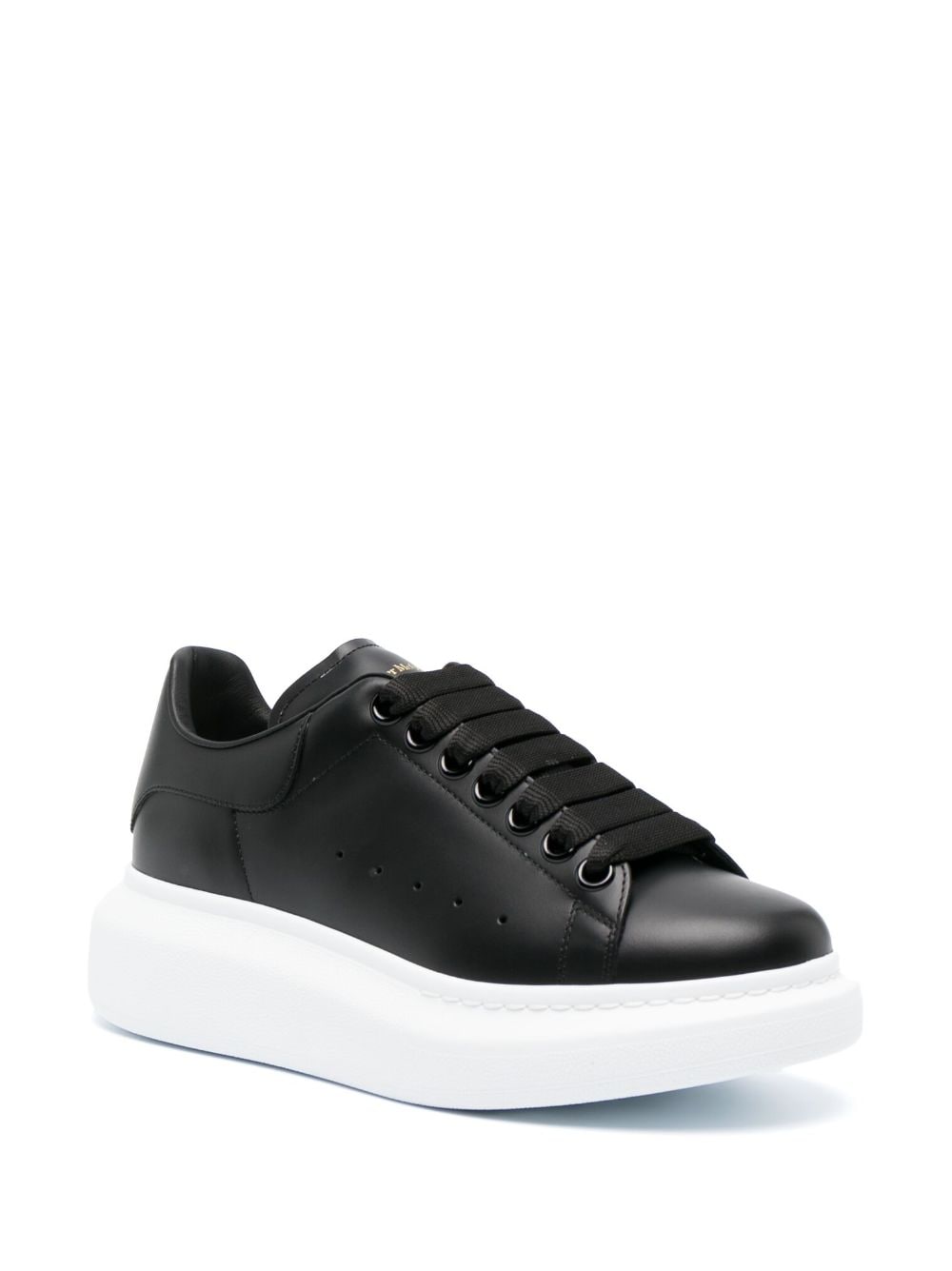 Alexander Mcqueen Leather Oversized Sneakers Glam Steals