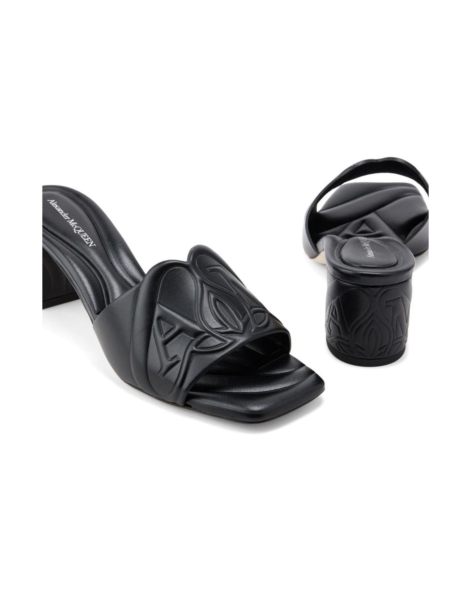 Alexander Mcqueen Leather Seal Mules Glam Steals