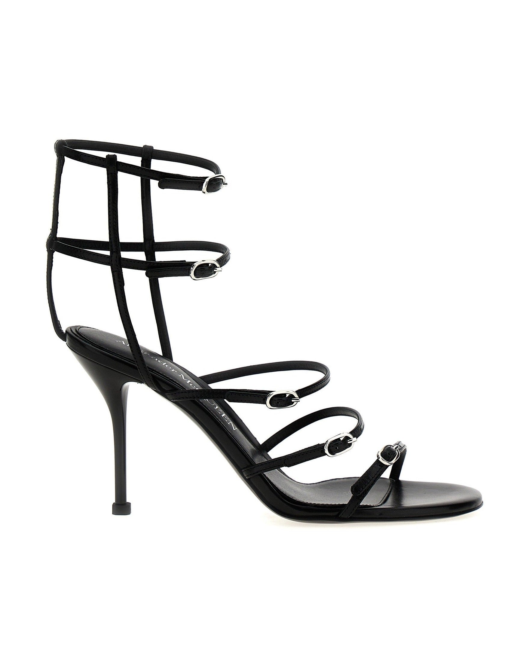 Alexander Mcqueen Leather Strap Sandals Glam Steals