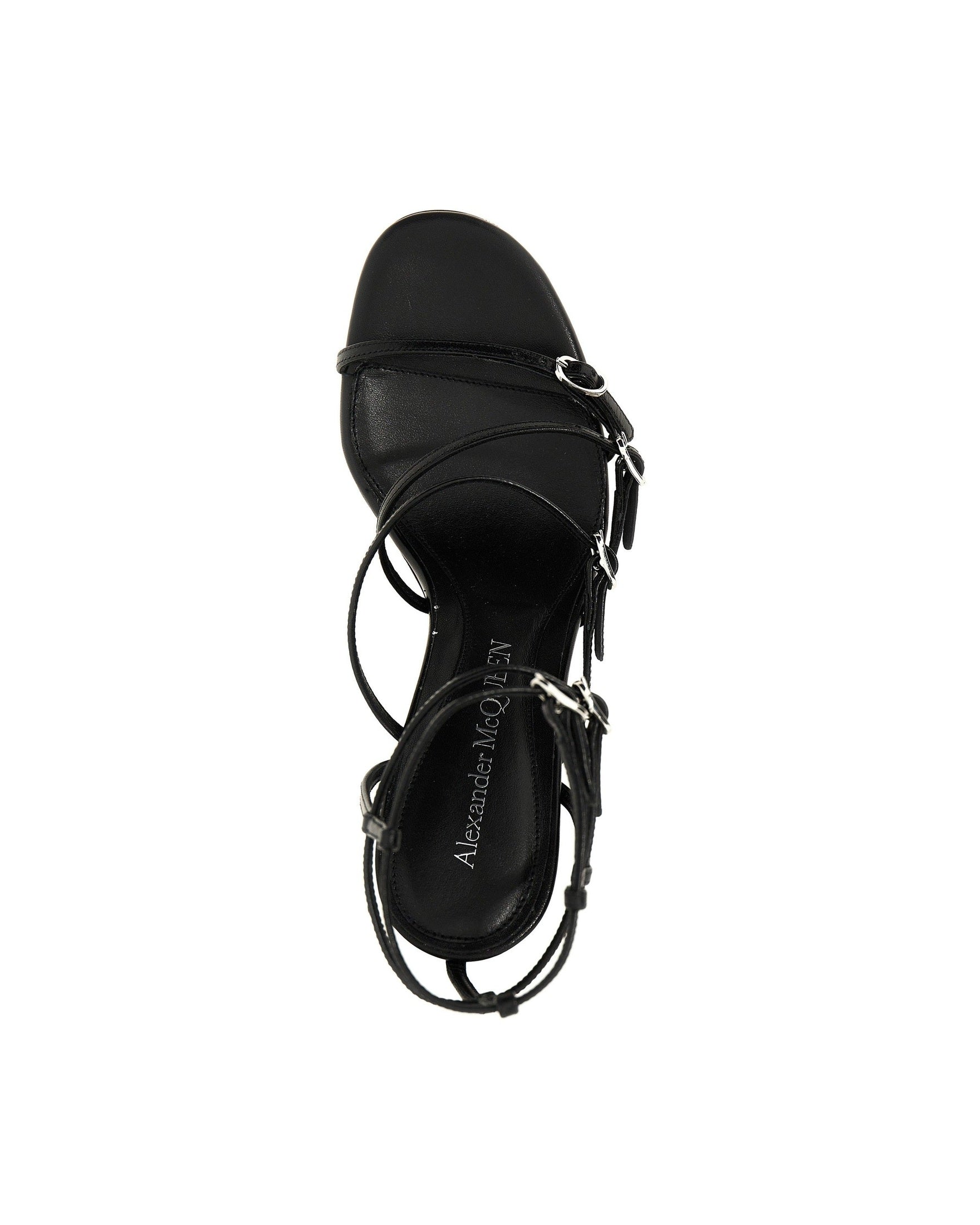 Alexander Mcqueen Leather Strap Sandals Glam Steals