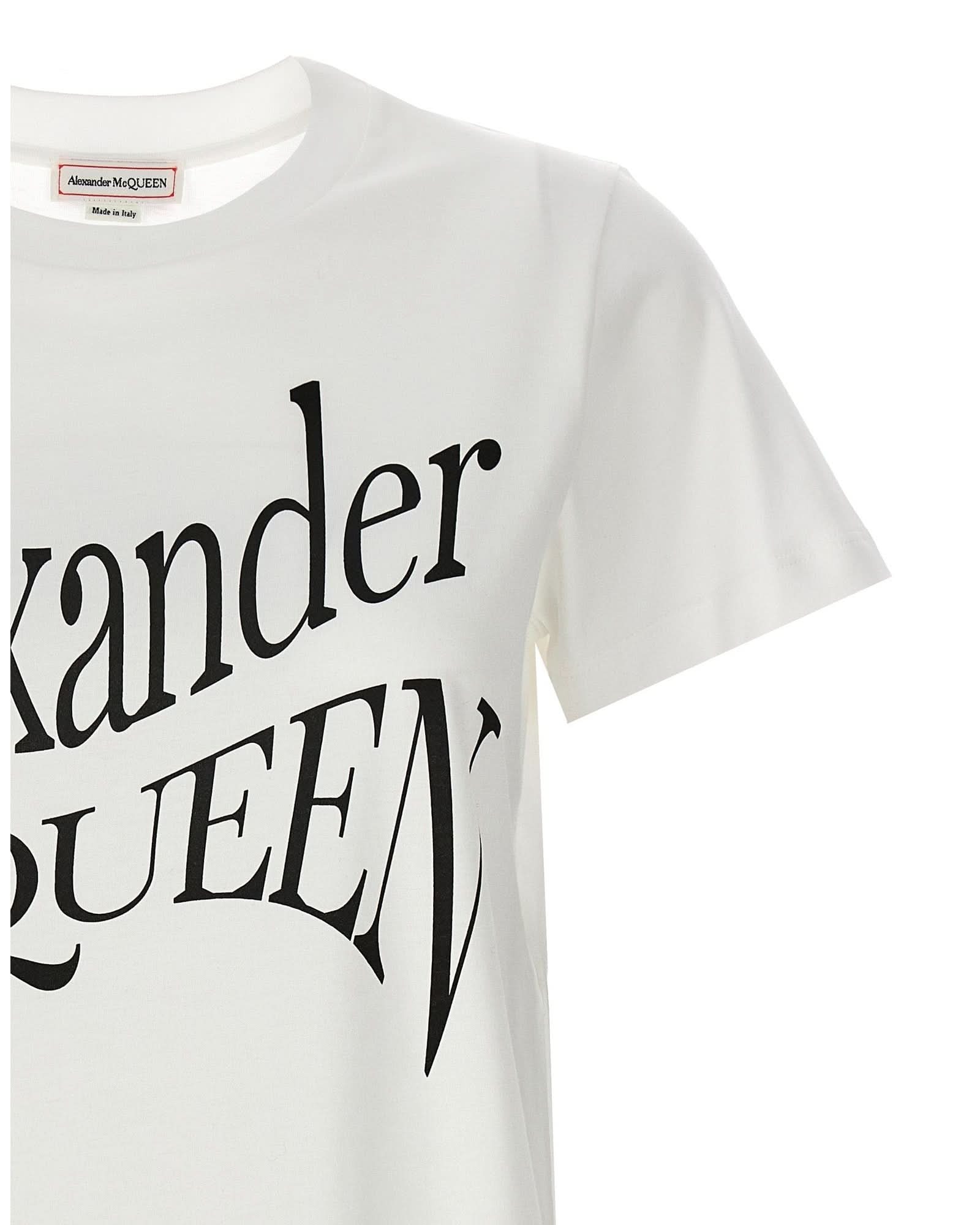 Alexander Mcqueen Logo Print T-shirt Glam Steals
