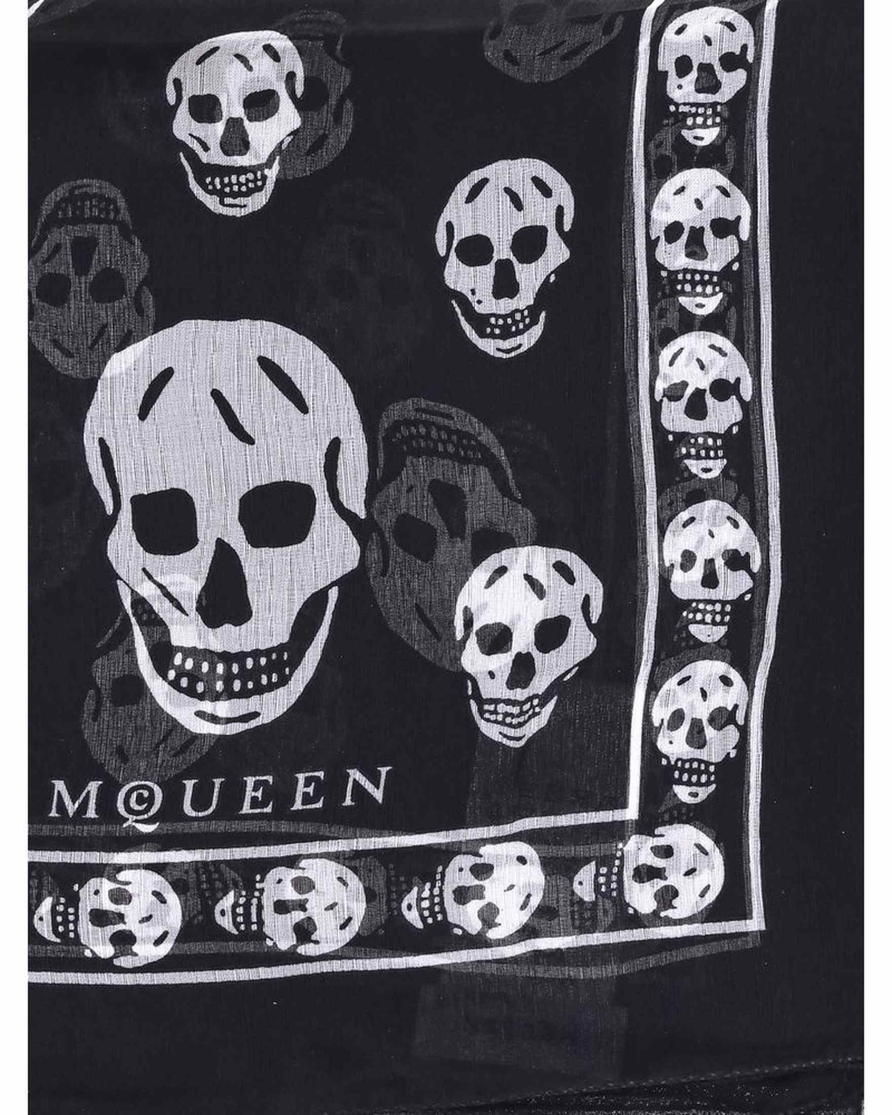 Alexander Mcqueen Silk Skull Scarf Glam Steals