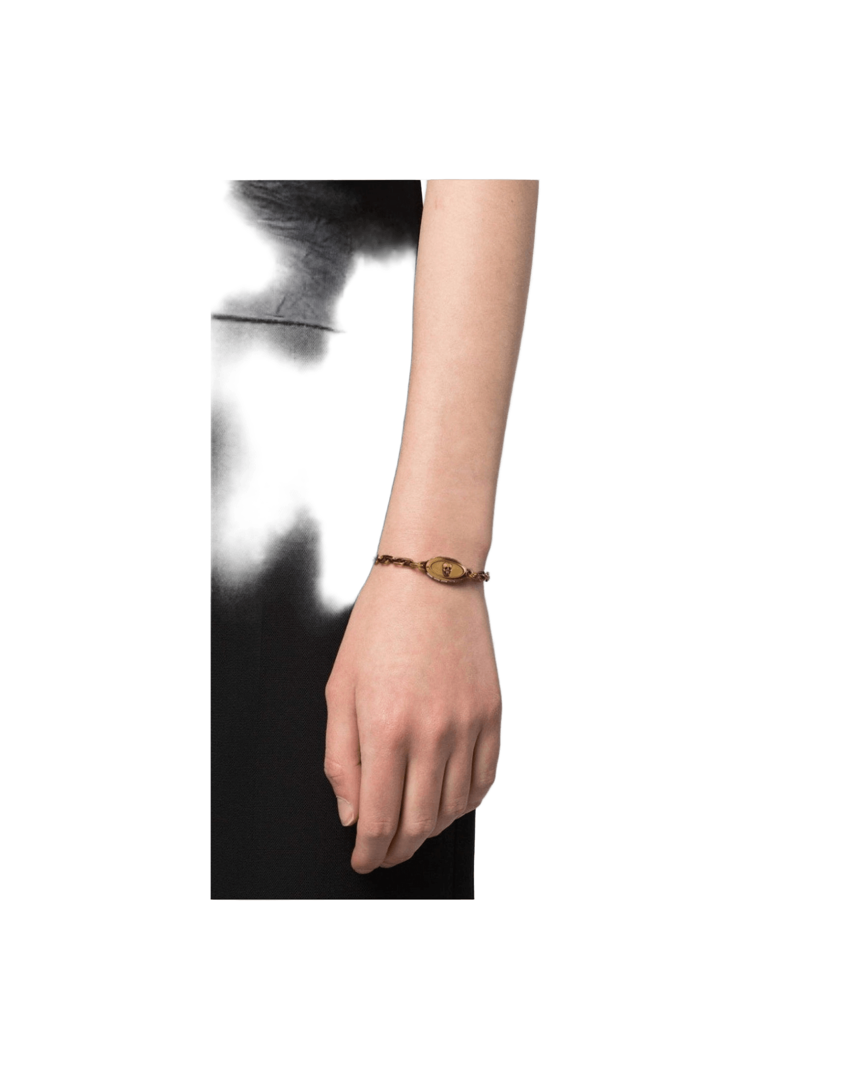 Alexander Mcqueen Skull Detail Chain Link Bracelet Glam Steals