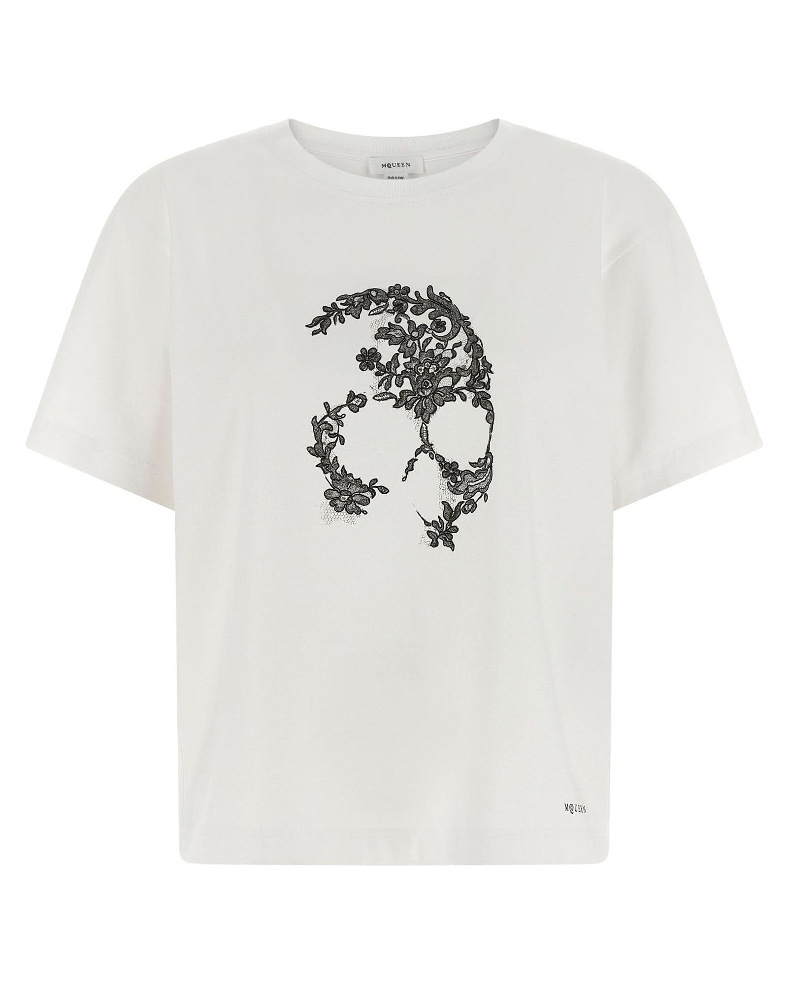Alexander Mcqueen Skull T-shirt Glam Steals