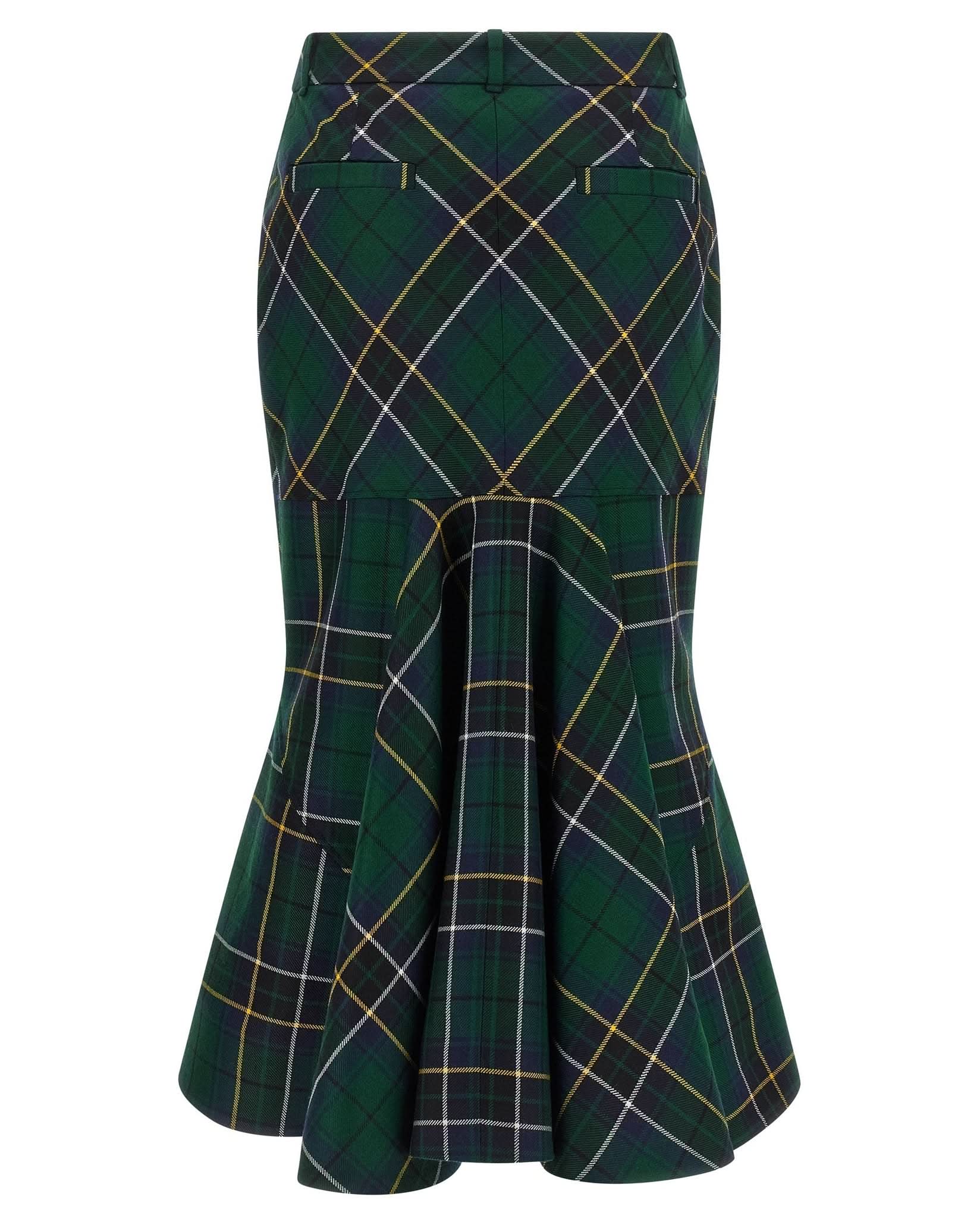 Alexander Mcqueen Tartan Skirt Glam Steals