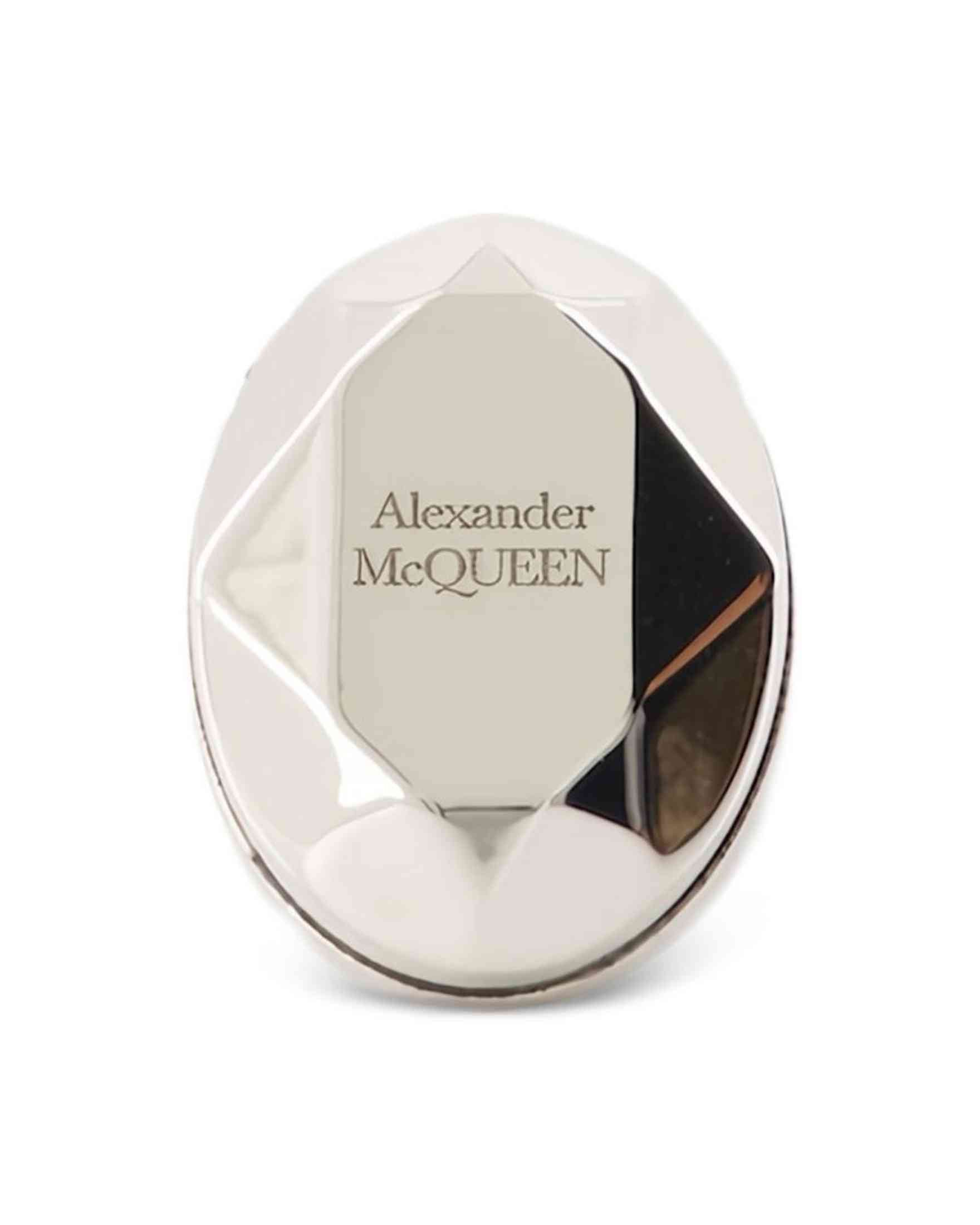 Alexander Mcqueen The Faceted Stone Ring Glam Steals