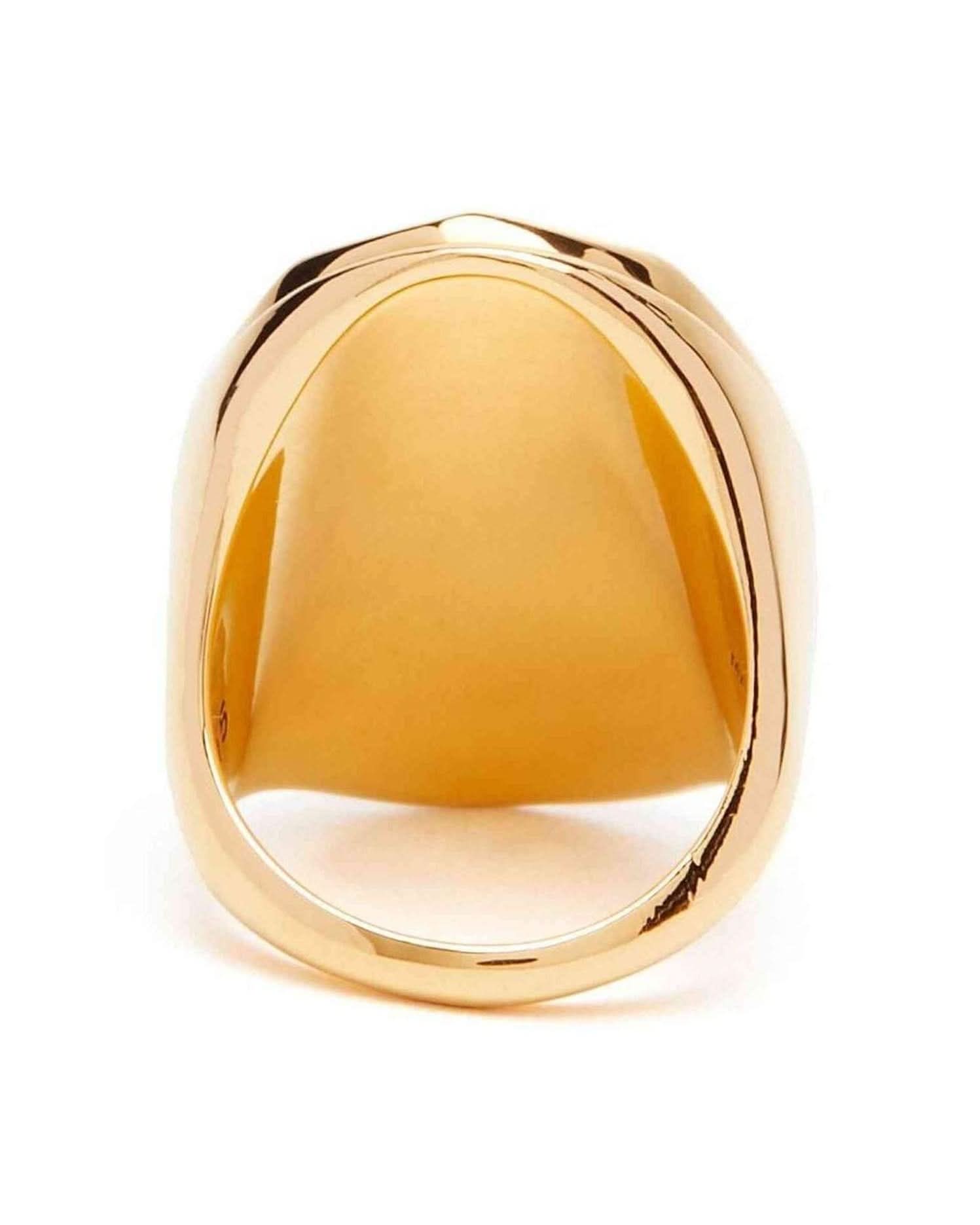 Alexander Mcqueen The Faceted Stone Ring Rings