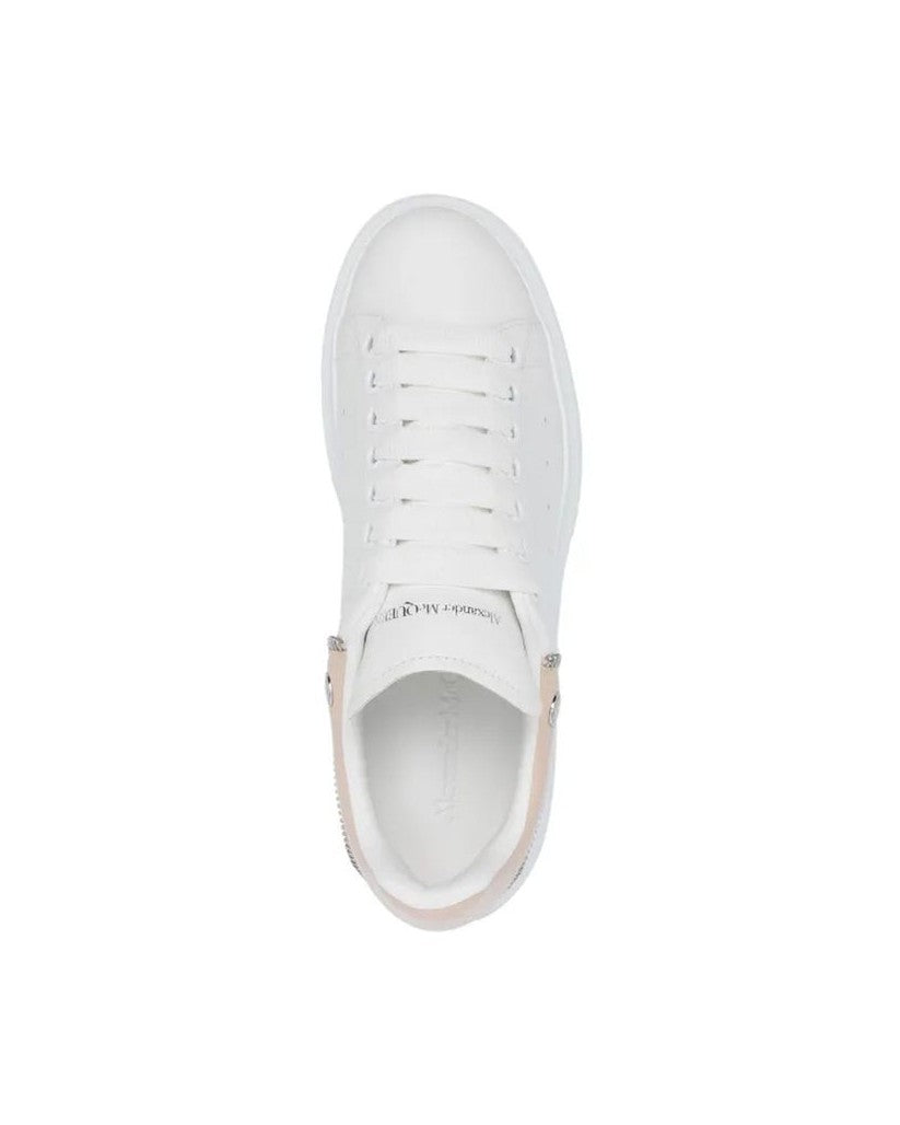 Alexander Mcqueen White Calfskin Chunky Sneakers Glam Steals