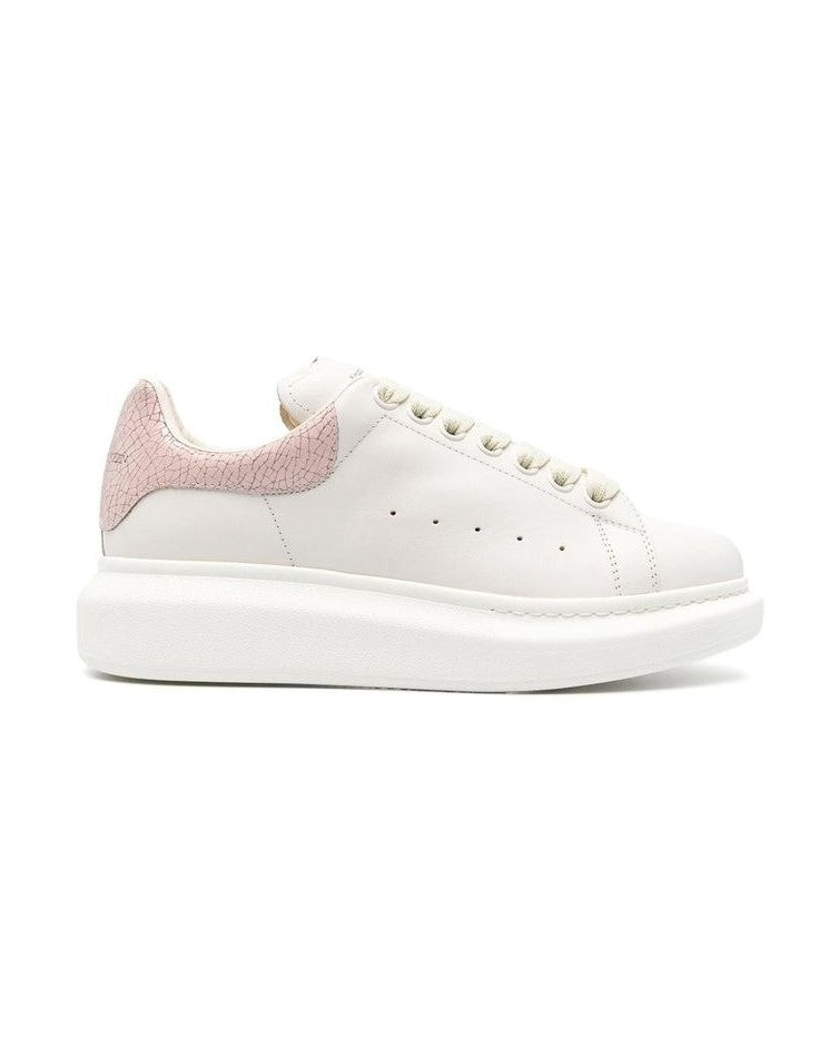 Alexander Mcqueen White Leather Platform Sneakers Glam Steals