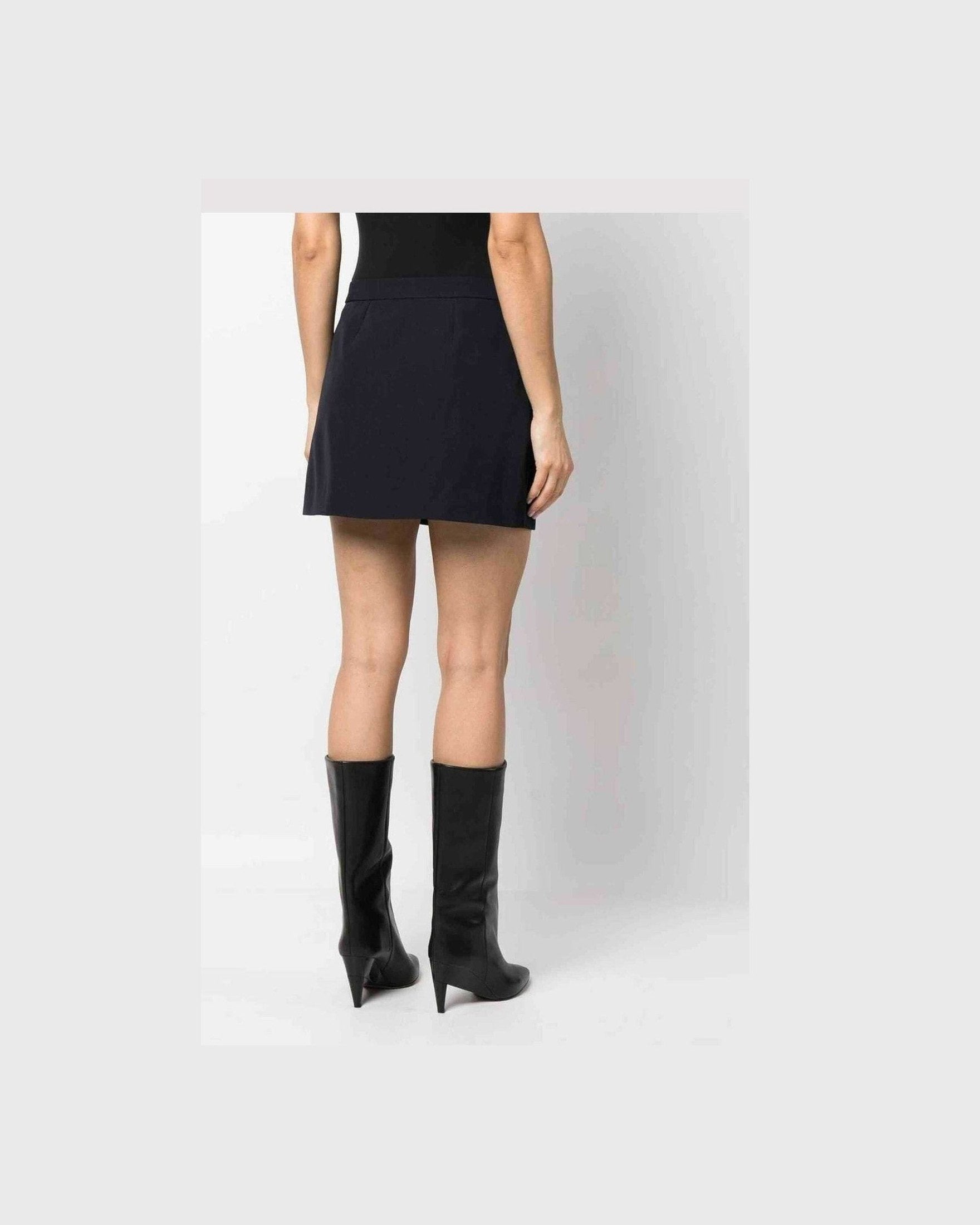Alexander Mcqueen Wool Cotton Blend Mini Wrap Skirt Glam Steals