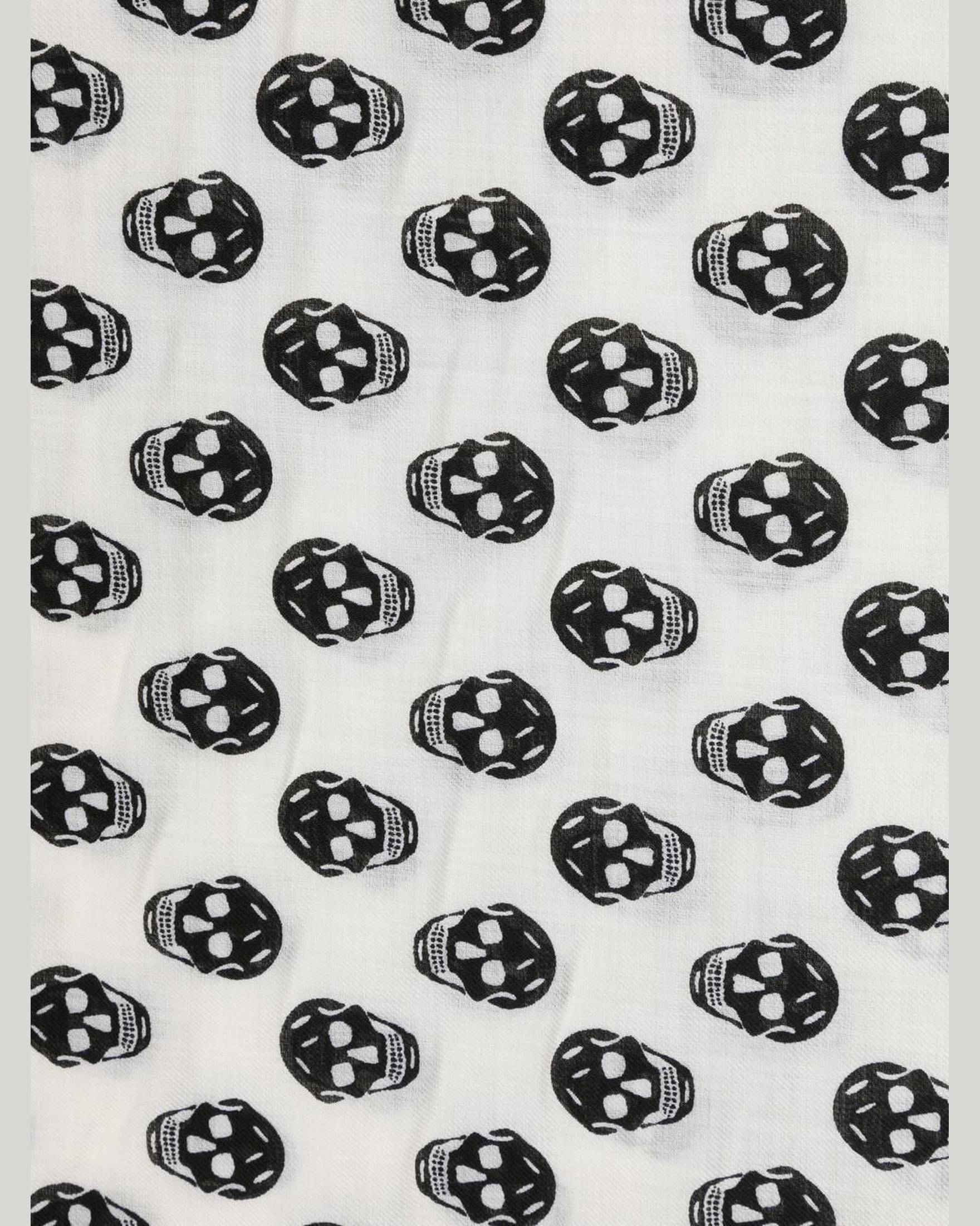Alexander Mcqueen Wool Skull Scarf Glam Steals