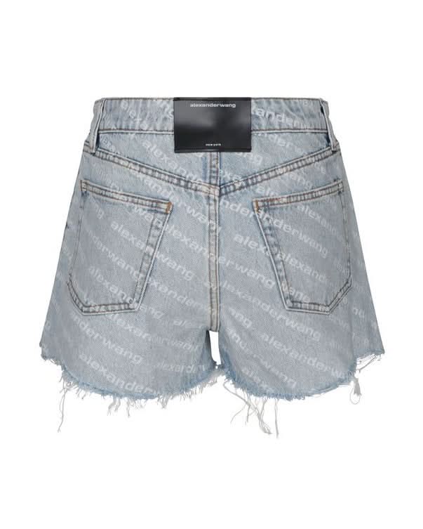Alexander Wang Blue Cotton Bermuda Shorts Shorts