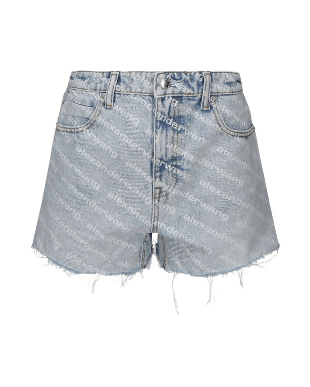 Alexander Wang Blue Cotton Bermuda Shorts Glam Steals