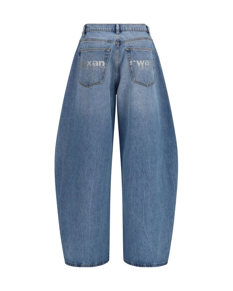 Alexander Wang Blue Cotton Jeans Denim Glam Steals