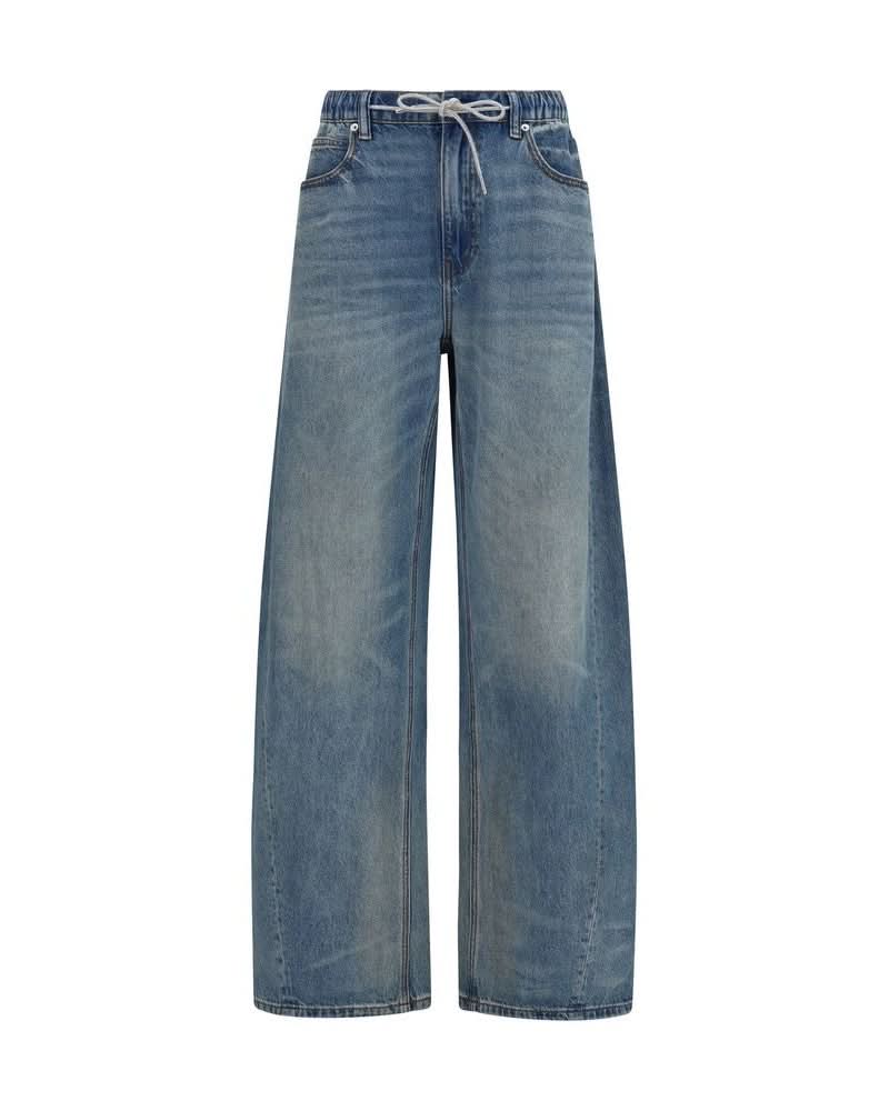 Alexander Wang Blue Cotton Jeans Denim Glam Steals