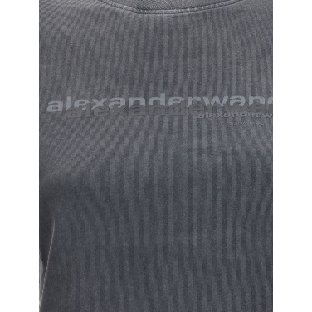 Alexander Wang Cropped T-Shirt Glam Steals