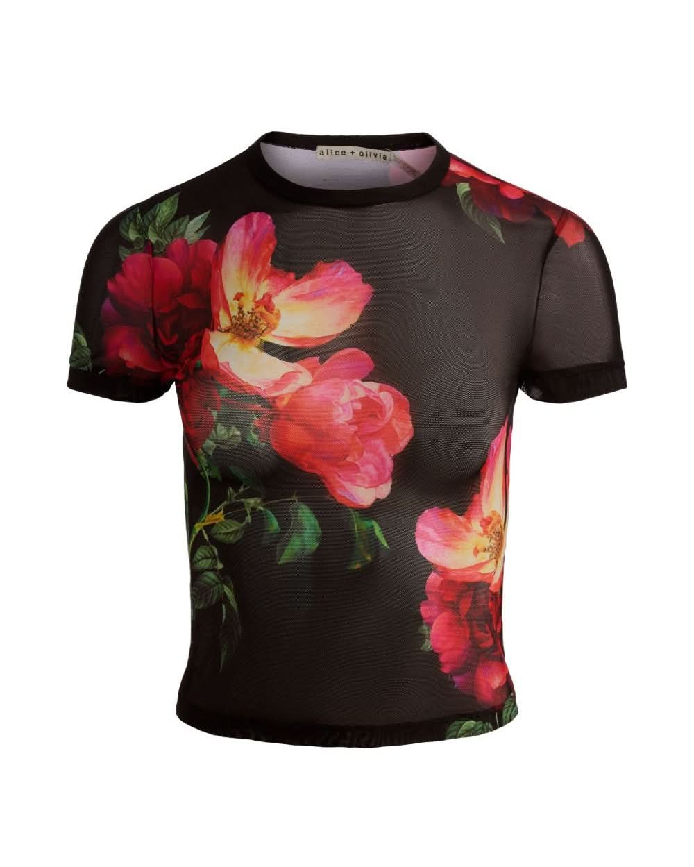Alice + Olivia Black Top Topwear