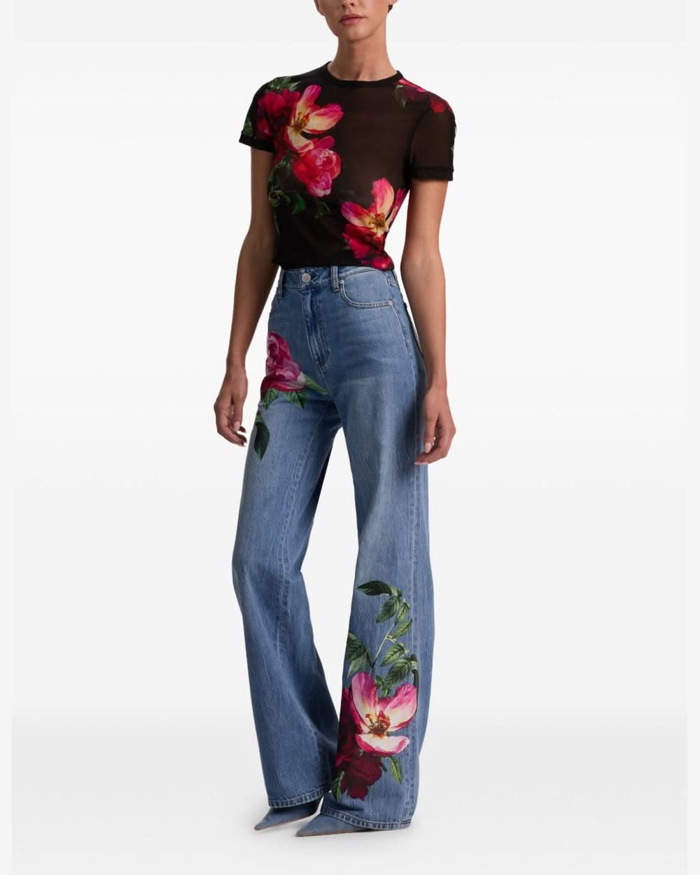 Alice + Olivia Black Top Topwear