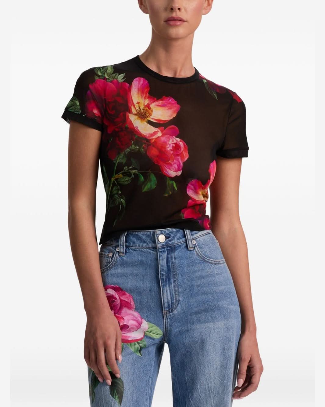 Alice + Olivia Black Top Topwear