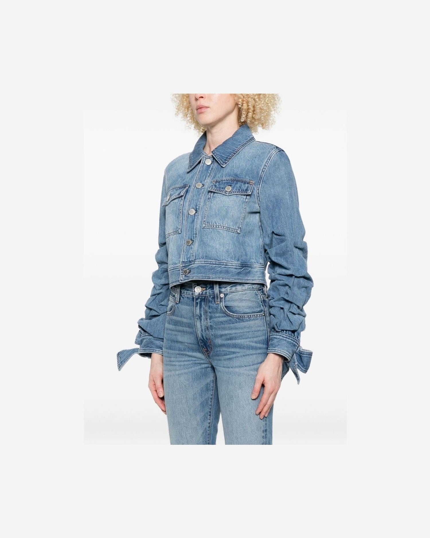 Alice + Olivia Blue Coat Glam Steals