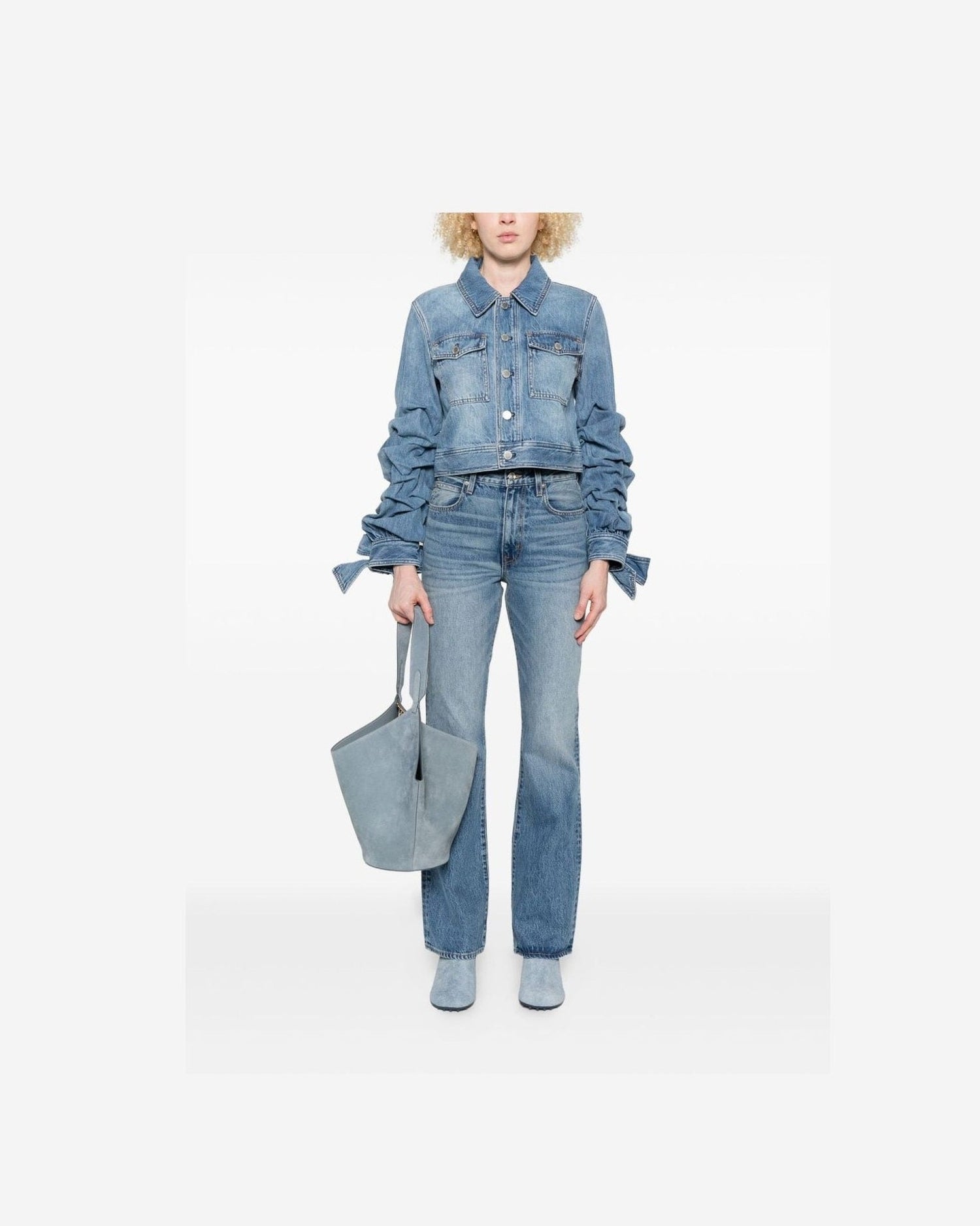Alice + Olivia Blue Coat Glam Steals