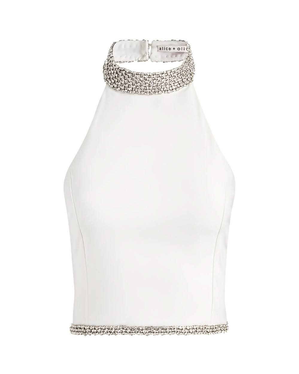 Alice + Olivia White Top Glam Steals
