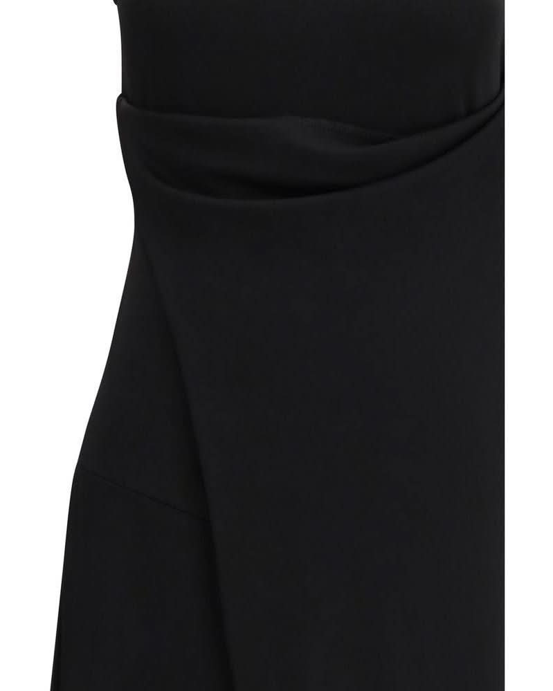 Ami Paris Black Viscose Casual Dress