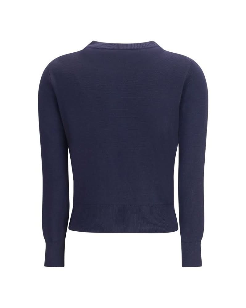 Ami Paris Blue Wool Cardigan