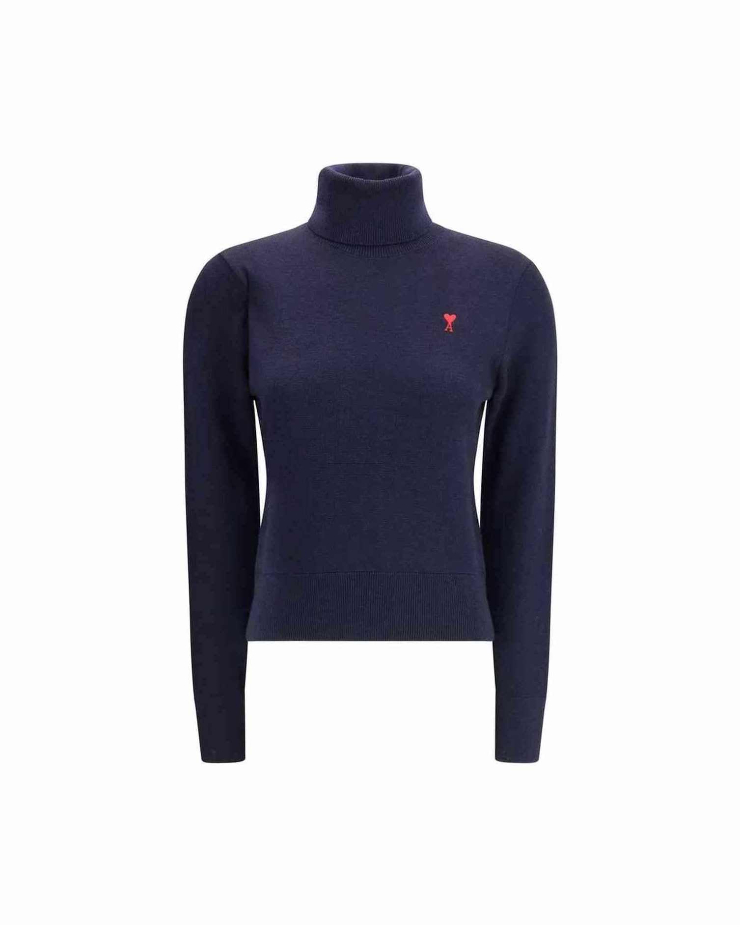 Ami Paris De Coeur Turtleneck Sweater Glam Steals