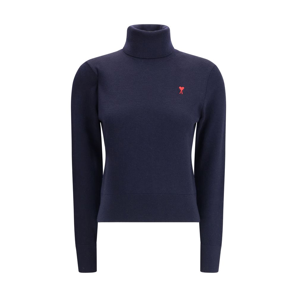 Ami Paris De Coeur Turtleneck Sweater Glam Steals
