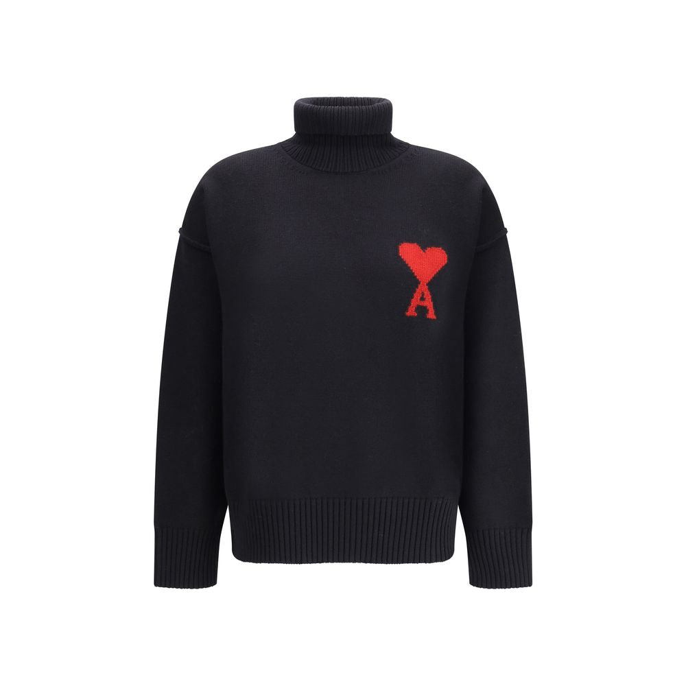 Ami Paris De Coeur Turtleneck Sweater Glam Steals