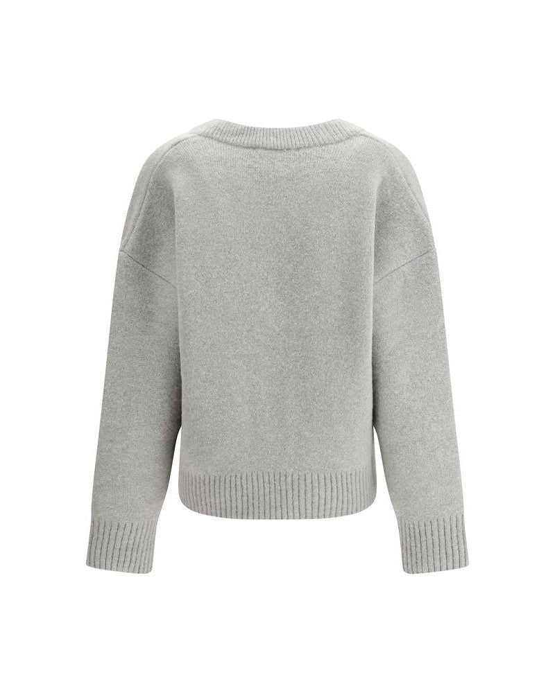 Ami Paris Gray Alpaca Vicugna Pacos Cardigan Glam Steals