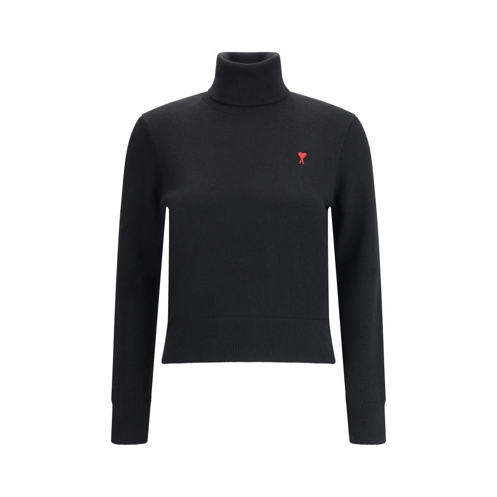 Ami Paris Pull Col Roule De Coeur Glam Steals
