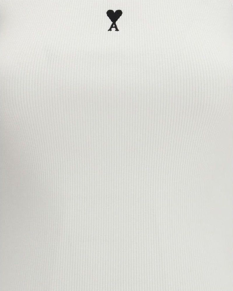Ami Paris White Cotton Top Glam Steals