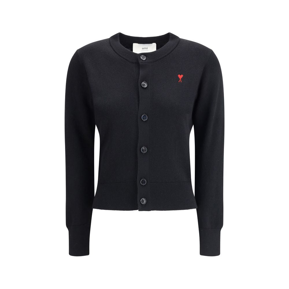 Ami Paris Wool De Coeur Merino Cardigan Glam Steals