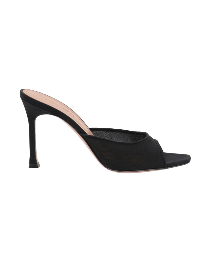 Amina Muaddi Alexa Slipper Sandals Heels
